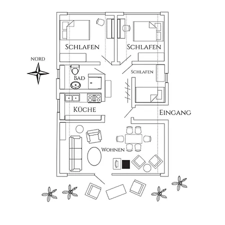 Antares Spiekerooger Gaestehaus-penthouse Mit Blick Aufs Wattenmeer - 9 * Spiekeroog