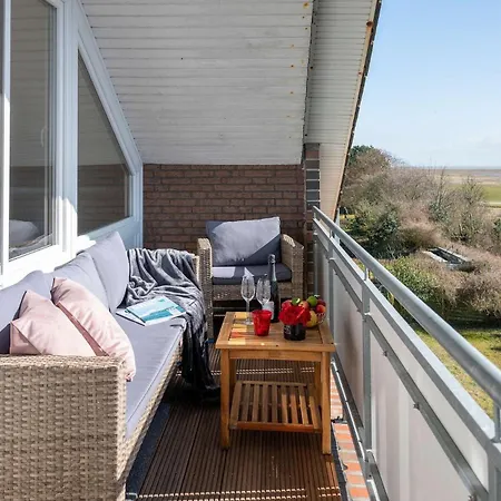 Antares Spiekerooger Gaestehaus-penthouse Mit Blick Aufs Wattenmeer - 9 Apartment
