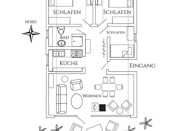 Antares Spiekerooger Gaestehaus-penthouse Mit Blick Aufs Wattenmeer - 9 * Шпикерог